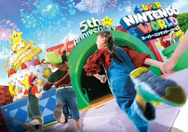 「「スーパー・ニンテンドー・ワールド」で開業5周年記念のイベントが開催！グリーティングにヨッシーが期間限定で登場」の画像
