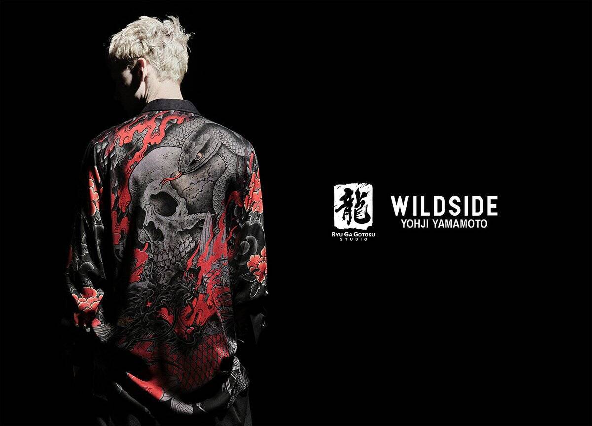 ヨウジヤマモトのアパレルブランド「WILDSIDE」と「龍が如く」がコラボ、刺青デザインのシャツなど登場！3月25日から販売開始