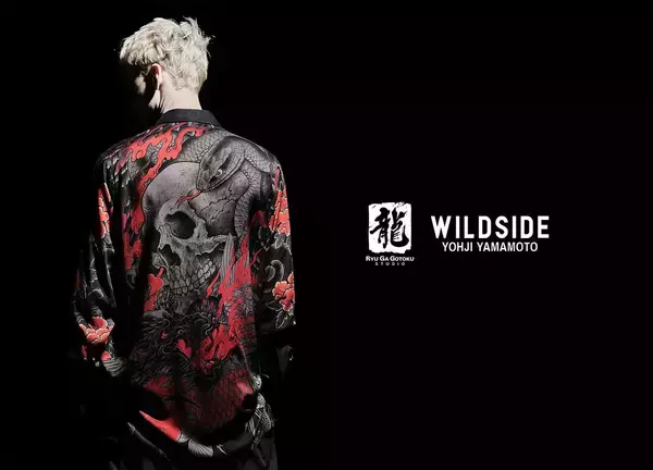 「ヨウジヤマモトのアパレルブランド「WILDSIDE」と「龍が如く」がコラボ、刺青デザインのシャツなど登場！3月25日から販売開始」の画像