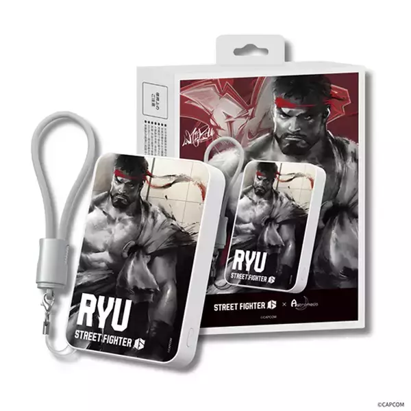 「ゲーミングPC「Astromeda」から「スト6」とのコラボモバイルバッテリーが全5種で登場！大容量10000mAhで価格は各6,980円」の画像