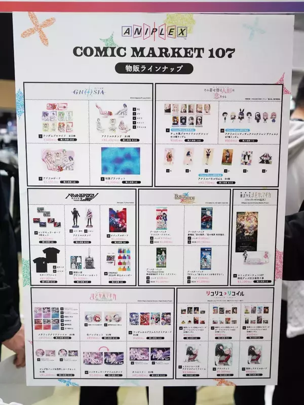 「【コミケ107】企業ブースフォトレポート「アニプレックス」「コーエーテクモゲームス」「サイバーコネクトツー」」の画像