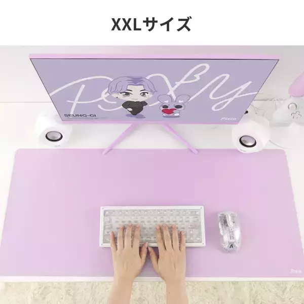 「Pixioのモニターと色を合わせられるゲーミングマウスパッド「PXMPWシリーズ」が予約販売開始！全8色×2サイズ展開」の画像
