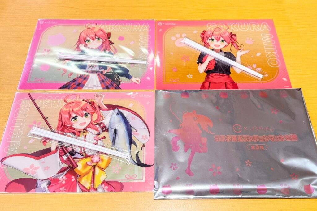 スシロー×さくらみこコラボを先行レビュー！限定ピックやランチョンマット＆箸をゲットしよう