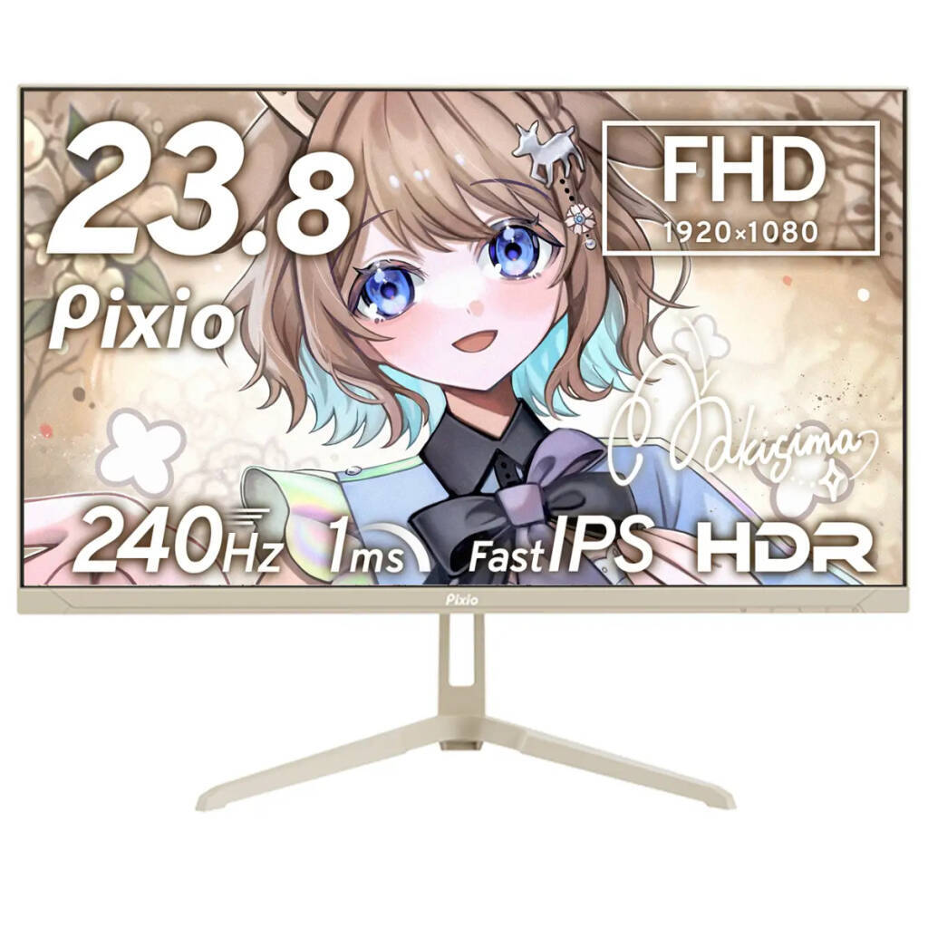 Pixioから240Hz対応ゲーミングモニター「PX249WAVE」登場！8色カラー展開で予約開始