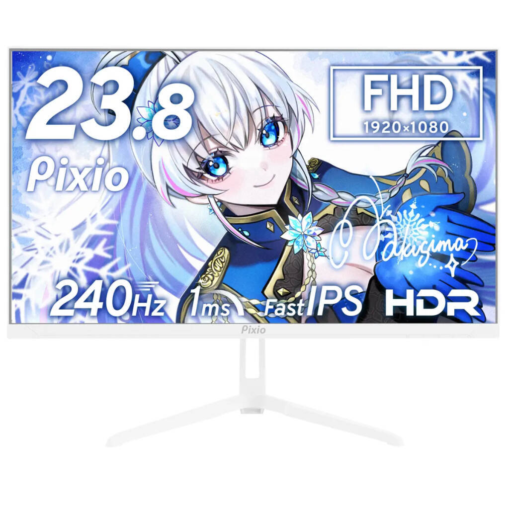 Pixioから240Hz対応ゲーミングモニター「PX249WAVE」登場！8色カラー展開で予約開始