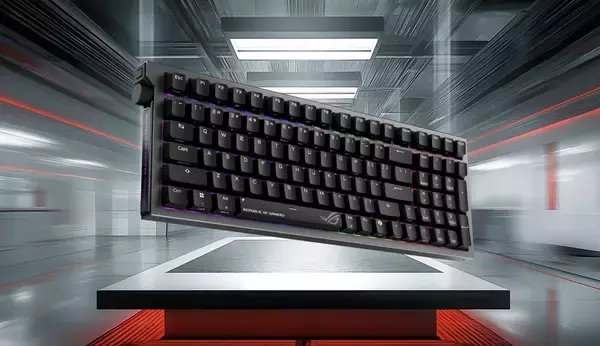 「ROGが新作ゲーミングキーボード2モデルを発表！OLEDディスプレイ搭載の8Kポーリングレート対応の「ROG Azoth 96 HE Lite Gaming Keyboard」など5月22日発売」の画像