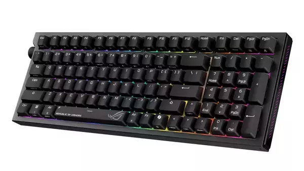 「ROGが新作ゲーミングキーボード2モデルを発表！OLEDディスプレイ搭載の8Kポーリングレート対応の「ROG Azoth 96 HE Lite Gaming Keyboard」など5月22日発売」の画像