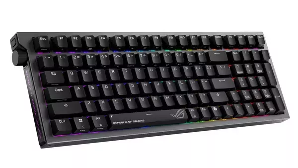 「ROGが新作ゲーミングキーボード2モデルを発表！OLEDディスプレイ搭載の8Kポーリングレート対応の「ROG Azoth 96 HE Lite Gaming Keyboard」など5月22日発売」の画像