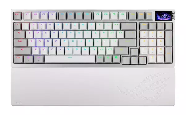 「ROGが新作ゲーミングキーボード2モデルを発表！OLEDディスプレイ搭載の8Kポーリングレート対応の「ROG Azoth 96 HE Lite Gaming Keyboard」など5月22日発売」の画像