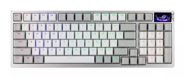 「ROGが新作ゲーミングキーボード2モデルを発表！OLEDディスプレイ搭載の8Kポーリングレート対応の「ROG Azoth 96 HE Lite Gaming Keyboard」など5月22日発売」の画像
