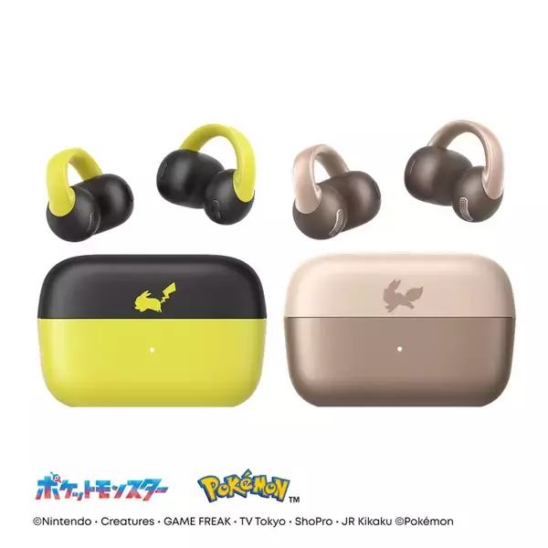「AnkerからピカチュウデザインのUSB充電器やイヤーカフ型ワイヤレスイヤホンなど4製品が登場！2026年7月上旬発売」の画像