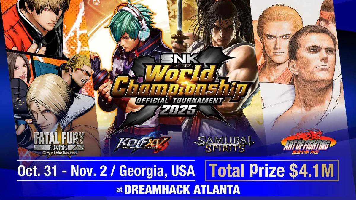 米アトランタ開催「SNK World Championship 2025」の配信情報が発表！10月31日から