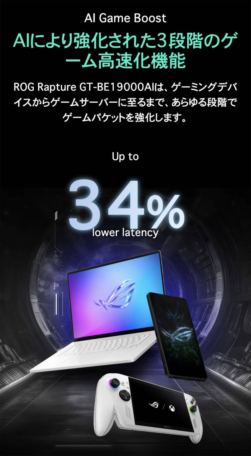 AIコア内蔵ゲーミングルーター「ROG Rapture GT-BE19000AI」が2026年春頃に国内発売決定！最大19Gbpsの超高速通信に対応