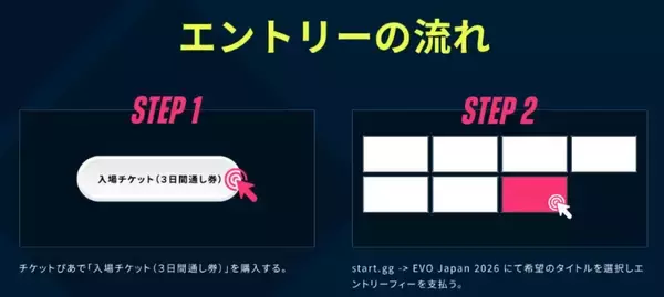 「EVO Japan 2026のエントリーがスタート！史上最多12タイトルで賞金総額3,000万円」の画像