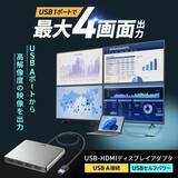 「USB Aポートから4台のディスプレイに映像出力できるHDMIディスプレイアダプタ「USB-CVU3HD7」発売」の画像2