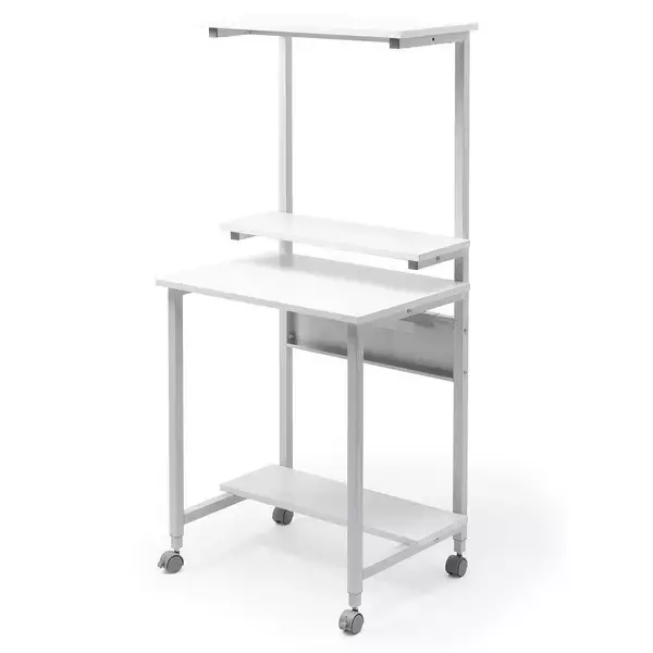 「サンワサプライから限られたスペースを有効活用できるパソコンラック「100-DESKF061BK ブラック」「100-DESKF061W ホワイト」が登場！」の画像