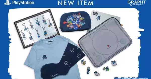 「ASOBI GRAPHT」から初代PlayStation、ASTRO BOTなどの新作アイテムが登場！PCスリーブケース、トラベルポーチなど