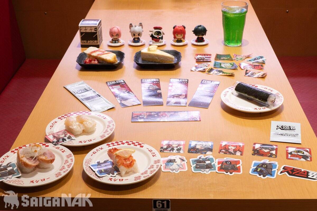 スシロー×ゼンレスゾーンゼロコラボを先行レビュー！コラボ限定ピックやレーザーチケット、ミニフィギュアを美味しくゲットしよう