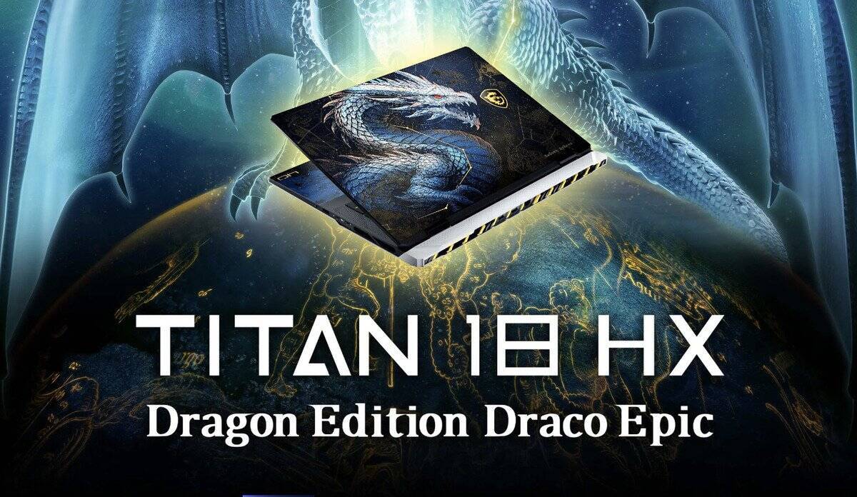 ドラゴンの特別デザイン！MSI創立40周年記念 ゲーミングノートPC「Titan 18 HX Dragon Edition Draco Epic A2W」6月11日発売