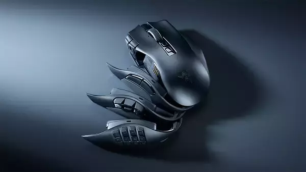 「Razerから新型MMOゲーミングマウス「Naga V3 Pro」発表！サイドプレートを交換してMOBA・FPSにも対応できる」の画像