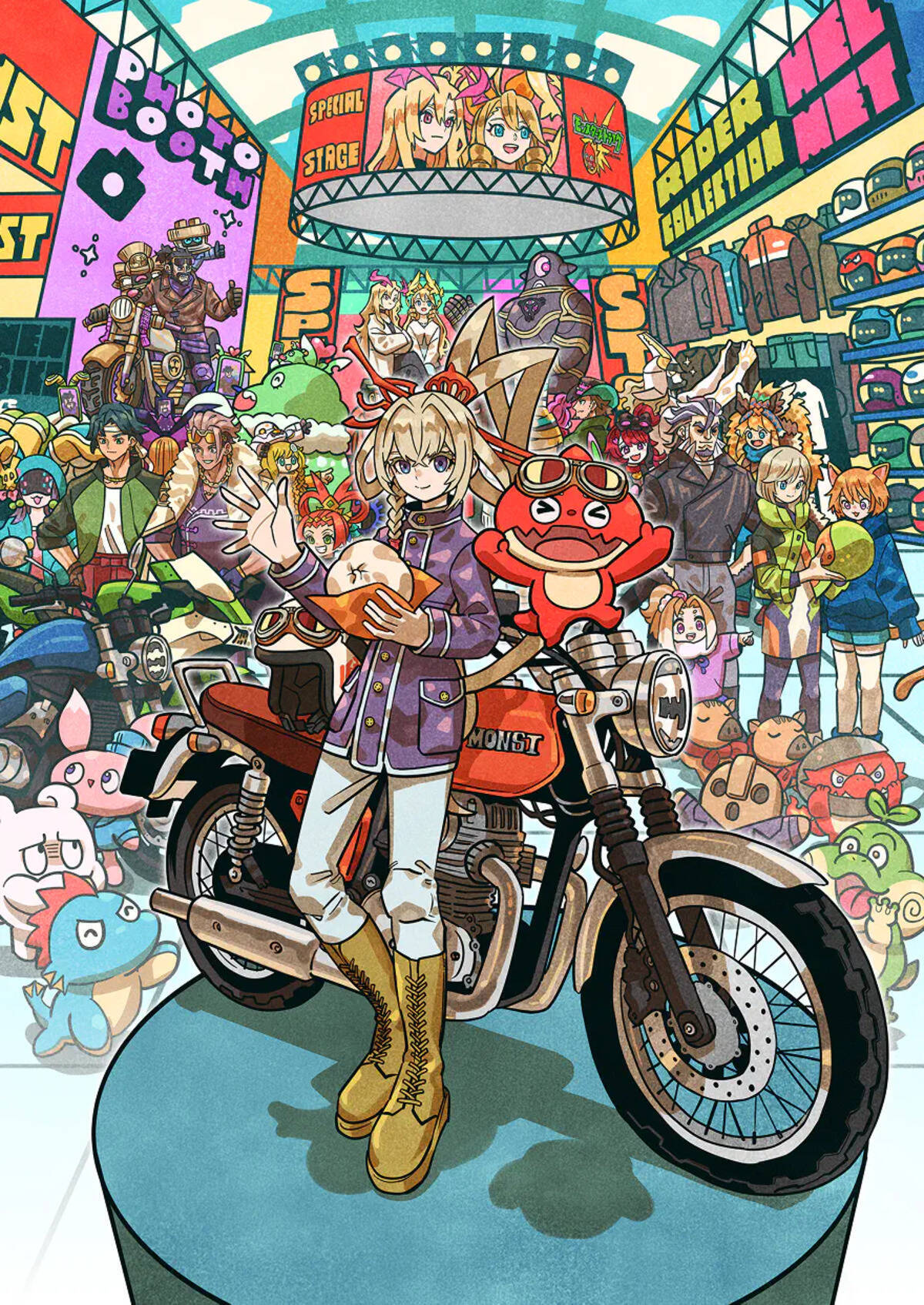 3月20日から開催の「大阪モーターサイクルショー」と「モンスト」がコラボ！描き下ろしキービジュアルのグッズや会場限定イベントも