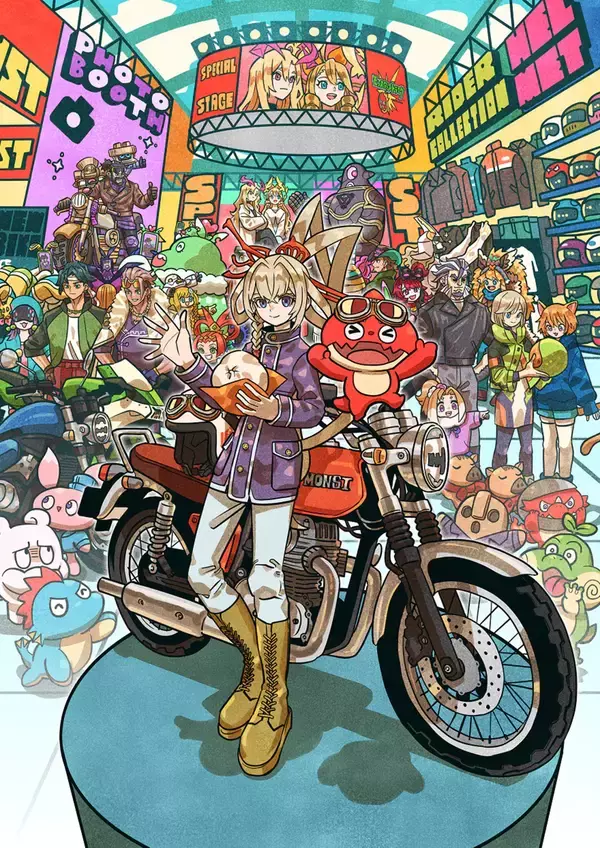 「3月20日から開催の「大阪モーターサイクルショー」と「モンスト」がコラボ！描き下ろしキービジュアルのグッズや会場限定イベントも」の画像