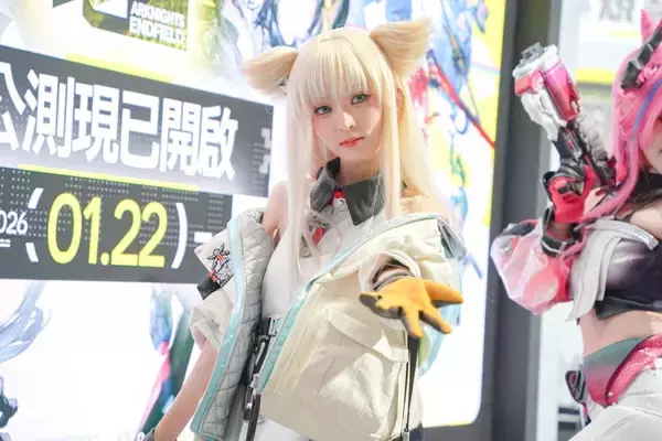 「【TGS2026】「アークナイツ:エンドフィールド」ブースをレポート！ゲーム内の工場を模したコンテンツやハイクオリティコスプレイヤーなど」の画像