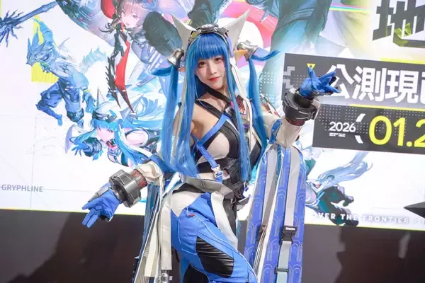 「【TGS2026】「アークナイツ:エンドフィールド」ブースをレポート！ゲーム内の工場を模したコンテンツやハイクオリティコスプレイヤーなど」の画像