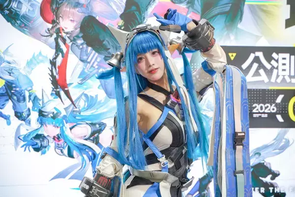 「【TGS2026】「アークナイツ:エンドフィールド」ブースをレポート！ゲーム内の工場を模したコンテンツやハイクオリティコスプレイヤーなど」の画像