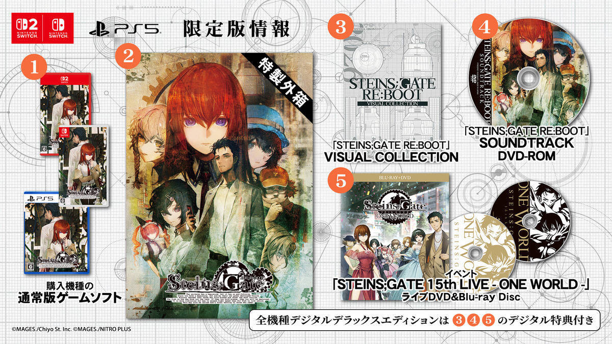 想定科学アドベンチャー「STEINS;GATE RE:BOOT」発売！約17年の時を経て、大幅アップデートされ登場