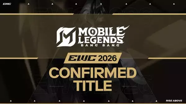 「モバイルレジェンド: Bang Bangが2026年開催のEsports World Cupに再登場！大会を代表するタイトルが再び！」の画像