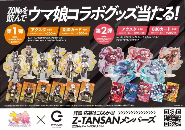 「「ZONe ENERGY」×「ウマ娘」コラボ再び！「ZONe ENERGY TOUGHNESS GOLD」と新イラストのオリジナルデザイン缶が5月26日から全国発売」の画像