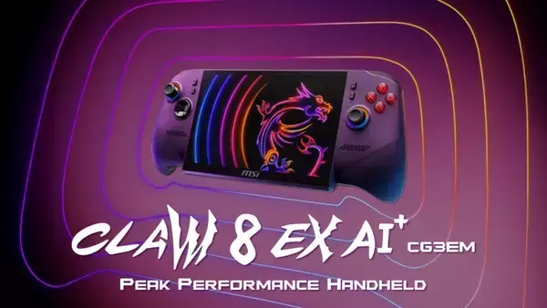 「「MSI」がポータブルゲーミングPC「Claw 8 EX AI+ Handheld」を発表！40周年を記念した「Titan 18 HX Dragon Edition Draco Epic」などもラインナップ」の画像
