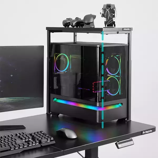 「Bauhutteから「PC上ラック BHP-50R」が登場！3本足構造で排熱と利便性を両立」の画像