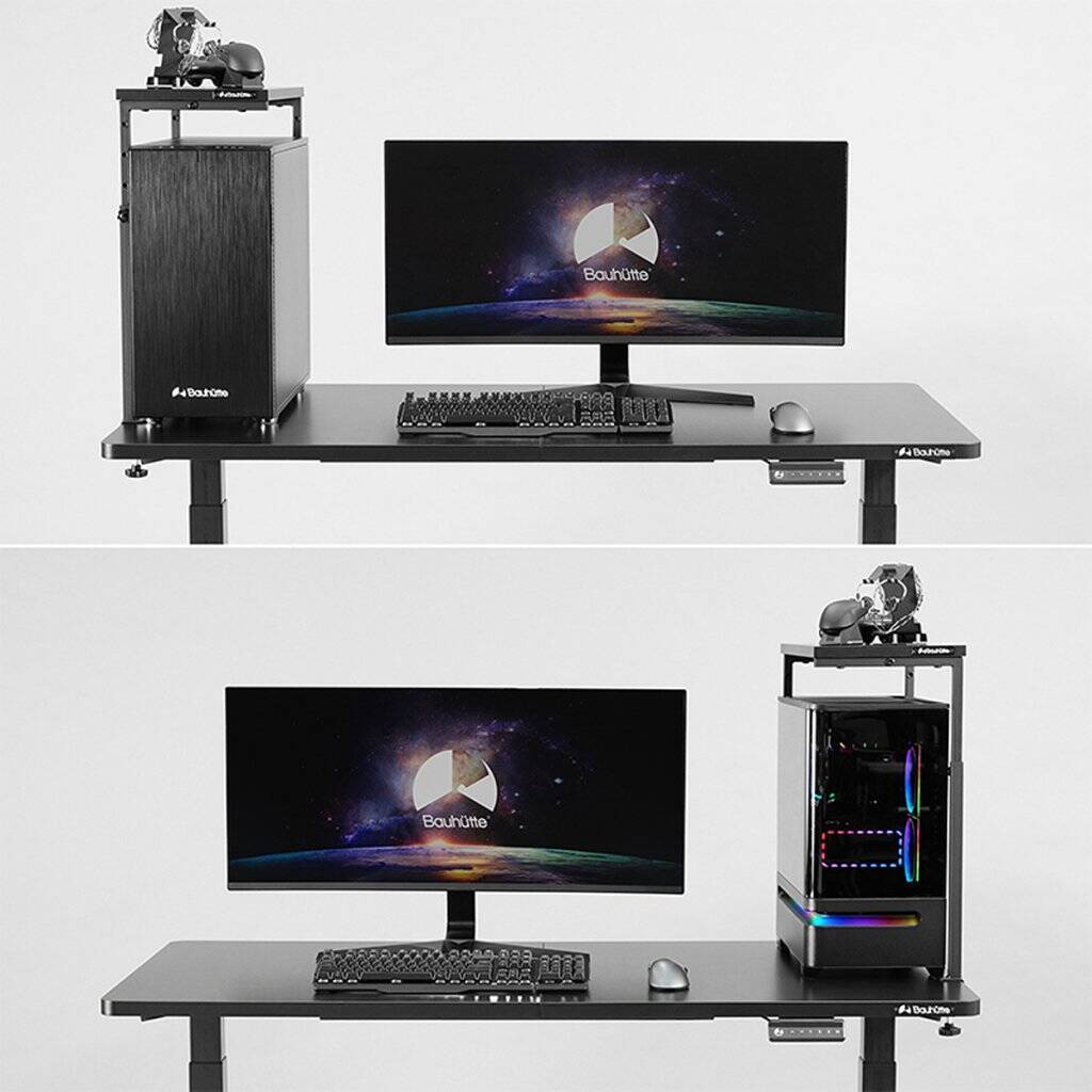 Bauhutteから「PC上ラック BHP-50R」が登場！3本足構造で排熱と利便性を両立