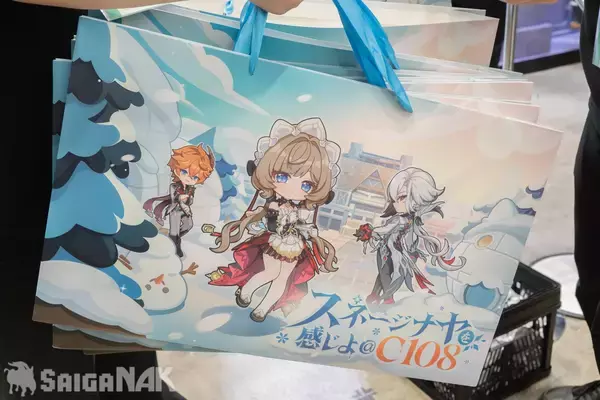 「【C108】原神ブースレポート！スネージナヤ実装記念の巨大列車展示やコスプレなど」の画像