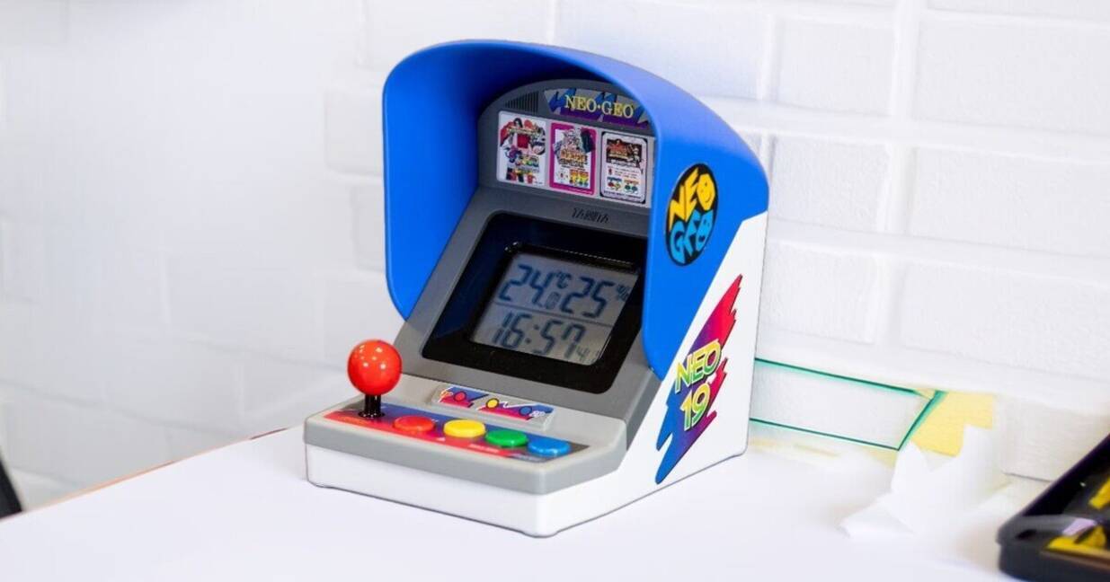 タニタ×SNKの「NEOGEOアーケード筐体型温湿度計」商品化クラウドファン 