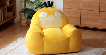 ポケモンのコダックをモチーフにした「コダックビーズソファ」が発売開始！細部までこだわって作られたかわいらしいデザイン