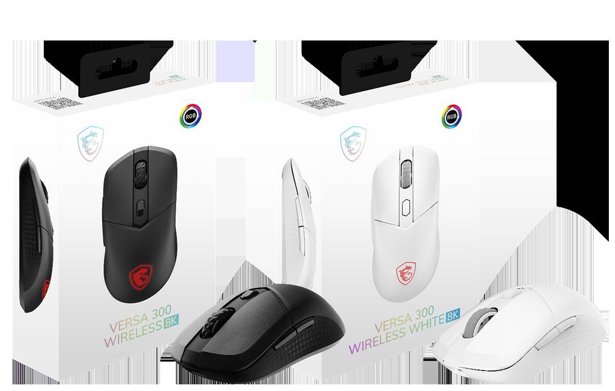 MSIからゲーミングマウス「VERSA 300 WIRELESS 8K シリーズ」が発売！8Kポーリングレート対応