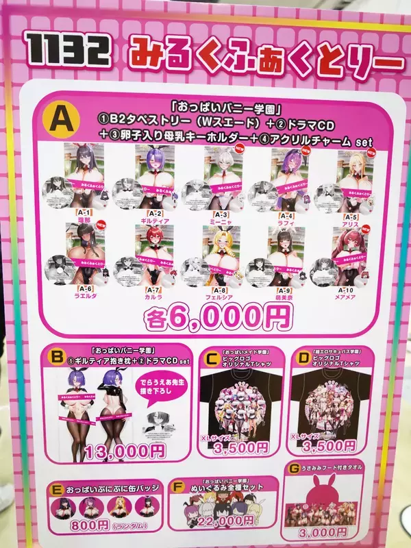 「【コミケ107】企業ブースフォトレポート「ラストオリジン」「みるくふぁくとりー」」の画像