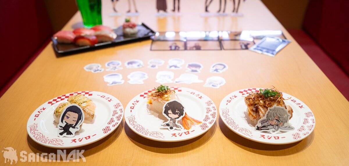 スシロー×文豪ストレイドッグスコラボを先行レビュー！コラボ限定ピックやクリアカード、アクリルスタンドを美味しくゲットしよう