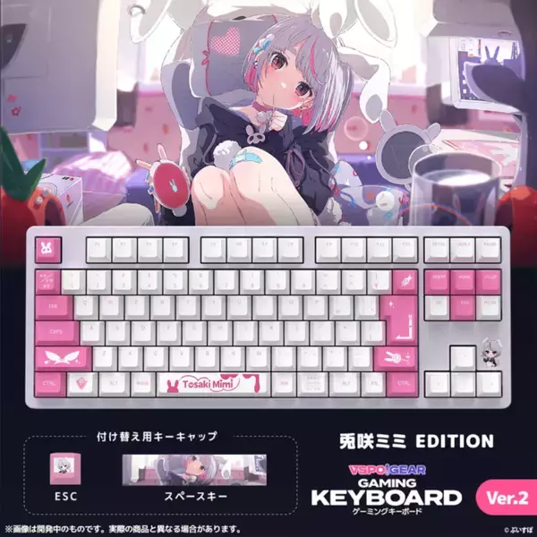 「「VSPO! GEAR ゲーミングキーボードVer.2」の受注販売が開始！従来の有線接続に加えて2.4GHz・Bluetooth接続にも対応」の画像