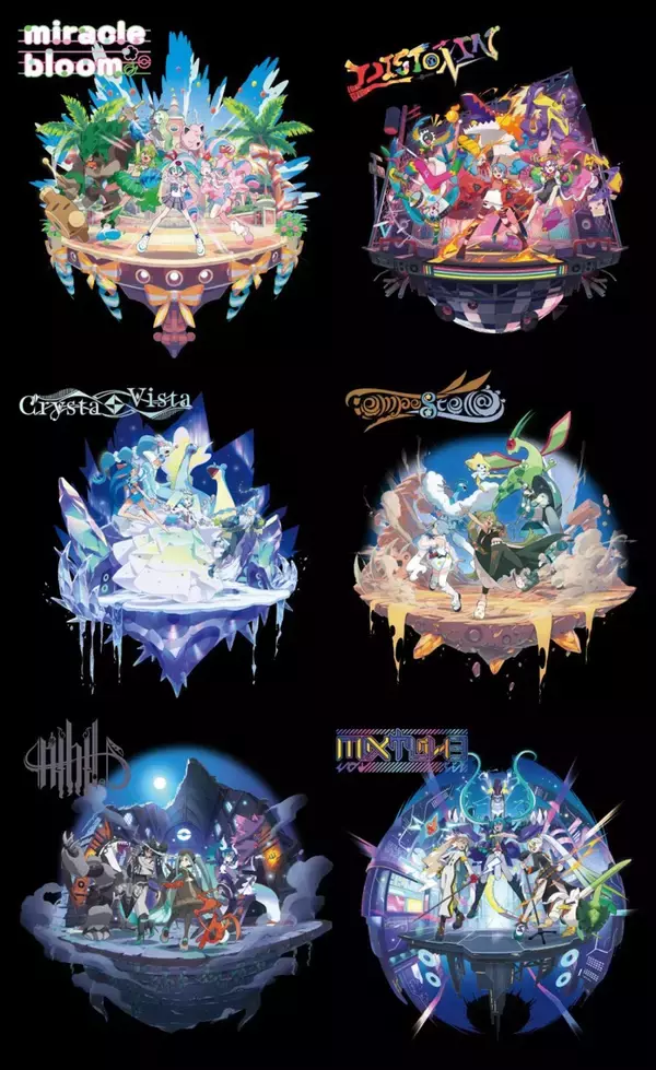 「ポケモンと初音ミクのコラボグッズ「18 Harmony Stage」が登場！ライブグッズ風のアイテムやアパレルなどラインナップ」の画像