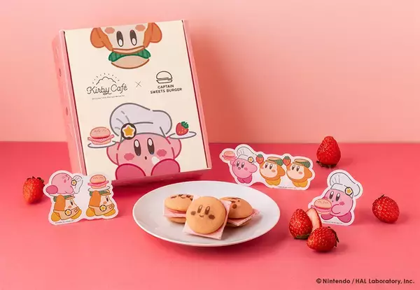「「カービィカフェ」「キャプテンスイーツバーガー」コラボのスクエアトートバッグセットが発売！ふわふわ刺繡のカービィがキュート」の画像