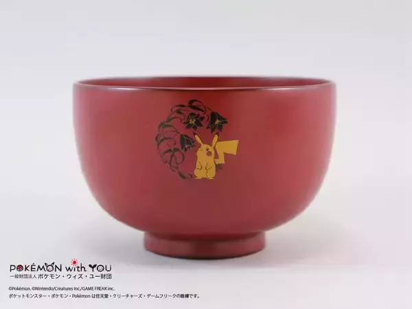 「輪島塗のお椀が「ポケモン・ウィズ・ユー 能登半島復興応援商品」に登場！ピカチュウとダルマッカの2種展開で8月8日予約開始」の画像