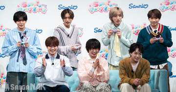 なにわ男子がハローキティやポムポムプリンと大盛り上がり！「サンリオ パーティランド」新TVCM発表会レポート
