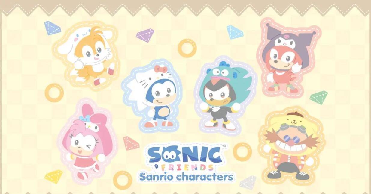 ソニック×サンリオが夢の共演！「SEGA STORE TOKYO」でぬいぐるみ先行 