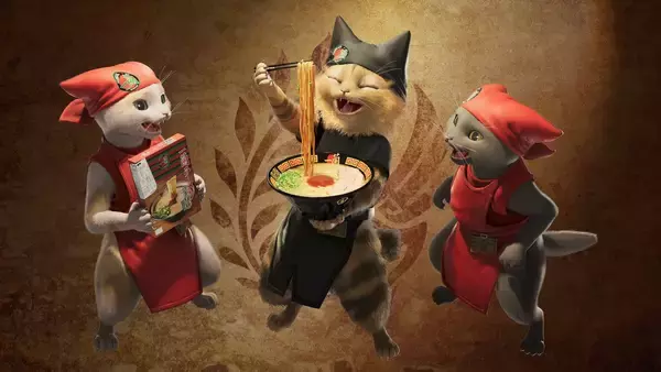 「「モンハンワイルズ」が「一蘭」や「USJ」とコラボ決定！ゲーム内でとんこつラーメンが登場」の画像