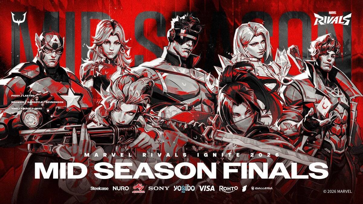 「REJECT」Marvel Rivals部門が世界大会「Marvel Rivals Ignite 2026: Mid-Season Finals」に出場！アメリカ・ロサンゼルスで世界に挑む