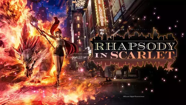 「KONAMIの完全新作「Rhapsody in Scarlet」発表！ジャズ・エイジのニューヨークが舞台の爽快アクション」の画像